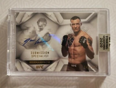 2020 Topps UFC Striking Signatures Jack Hermansson Submission Specialist 143/567 - Image 1 of 3