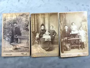 3 C.1890 Schrankkarten, Prophet, Dundee Schottland, Gentleman, Mutter & Kinder - Bild 1 von 9