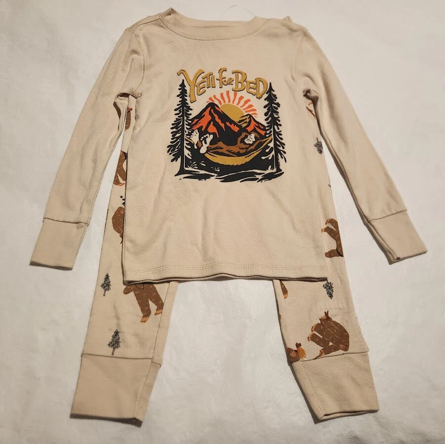NWT Old Navy Yeti Long Sleeve Pajamas PJs 2PC Boys 5 XS - Image 1 of 1