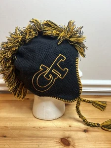 Rare Forty Seven 47 Brand GT Georgia Tech Licensed Mohawk Knit Fleece Winter Hat - Picture 1 of 11