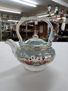Vintage Victorian Style Lusterware Porcelain Teapot - Picture 1 of 17