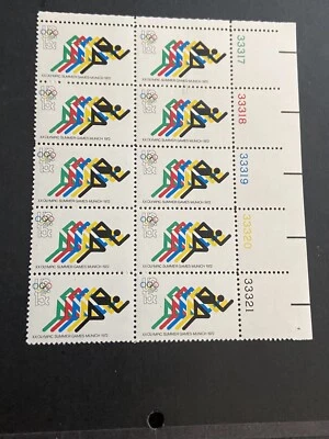 US Stamp Scott #1462.PLATE  BLOCK Of 10.Olympics Munich Summer Games Runners MNH - Image 1 of 2