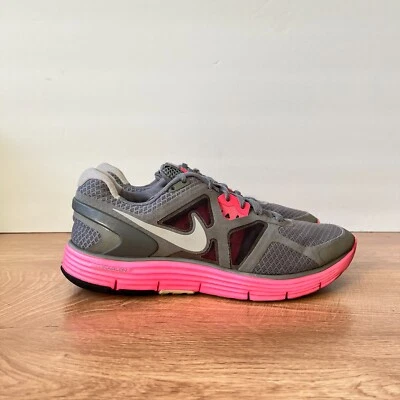 Nike Lunarglide 3 Gray Pink Running Athletic Shoes 454315-080 Women's Size US 8 - Image 1 of 4