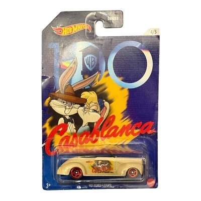 Ford Hot Wheels Warner Brothers 1940 2022 cupé - 100 años de WB Casablanca Foto 1 de 3