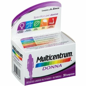MULTICENTRUM DONNA 50+ INTEGRATORE MULTIVITAMINICO - 30 compresse - Foto 1 di 1