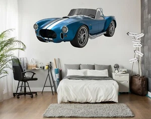 3D Käfer Cabrio C069 Auto Wallpaper Wandbild Poster Transport Wandaufkleber Zoe - Bild 1 von 5