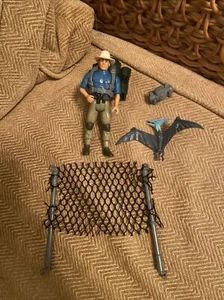 Vintage Kenner Jurassic Park Dr Alan Grant 100% Complete Action Figure 1993 (b3) - Picture 1 of 6