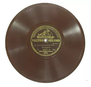 Pre-war Rare Brown Shellac HADYN QUARTET / VAN BRUNT on VICTOR RECORD c1909 - Picture 1 of 4