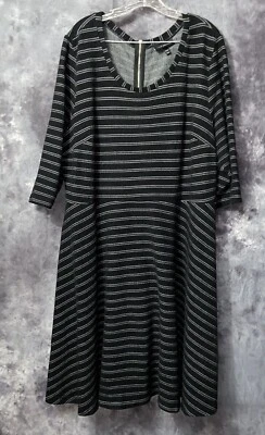 Womens Plus Size 26/28 Lane Bryant Cotton Blend Sweater Knit Knee Length Dress - Изображение 1 из 4