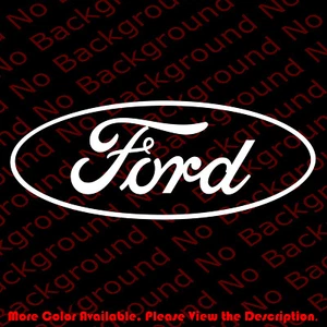 OUTLINE ONLY Oval Vinyl Decal for Ford Car Window Many Colors and Sizes - Picture 1 of 8