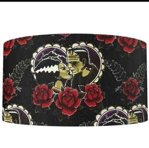 1.5 INCH Frankenstein Bride GROSGRAIN RIBBON for Hair Bows 1263082 Movie Monster - Picture 1 of 2