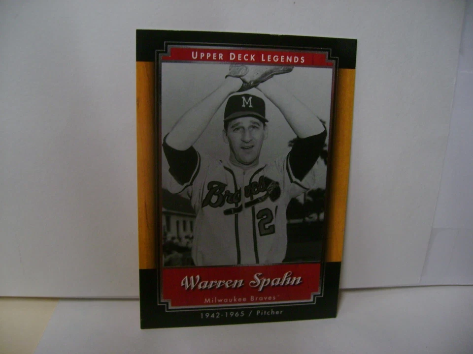 WARREN SPAHN  2001 UPPER DECK LEGENDS #48 - Image 1 of 1