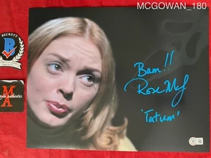 ¡FOTO FIRMADA 11x14 ROSA MCGOWAN AUTOGRAFIADA! ¡GRITA! ¡TATUM! ¡AUTENTICIDAD BECKETT! ¡HORROR! - Imagen 1 de 3