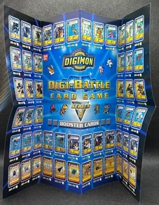 Digimon Digi-Battle Checklist Paper Insert BO-01 to BO-108 Vintage 1999 Bandai - Bild 1 von 2