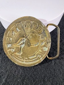 VINTAGE ***FLEETWOOD MAC*** ROCK BAND MUSIC BRASS BELT BUCKLE - Picture 1 of 8