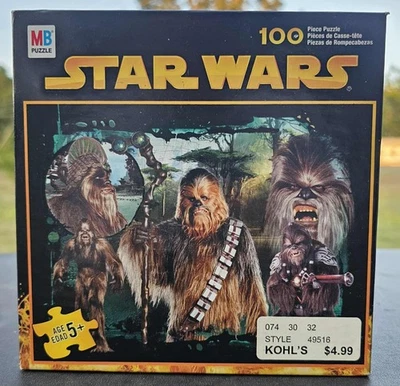 Vintage 2005 Star Wars Milton Bradley 100 Piece Chewbacca Puzzle 10 x 13 - Image 1 of 4