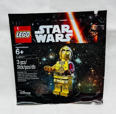 LEGO Star-Wars C-3PO Polybag NEU in der OVP Item: 5002948 - seltener roter Arm - Bild 1 von 2