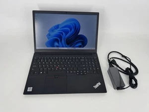 Lenovo ThinkPad E15 15" (i5-10210U @1.6GHz 16GB 256GB SSD) Win11Pro w/AC - Great - Picture 1 of 11