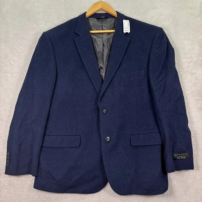 NUEVA Chaqueta Blazer Jos A Bank Ejecutiva Ajuste A Medida Lana/Seda Para Hombres 48R Franela Foto 1 de 4