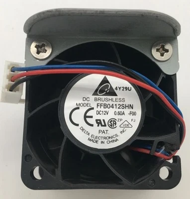 Ventilador DC sin escobillas ffb0412shn dc12v 0,60a, 3 hilos, 40x28 mm Foto 1 de 3