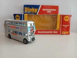 Dinky Toy 289 AEC Routemaster double decker bus “Esso Tyres” in Silver - Picture 1 of 11