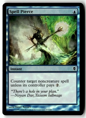 MTG Foil Spell Pierce - Zendikar Moderately Played English - Image 1 of 3