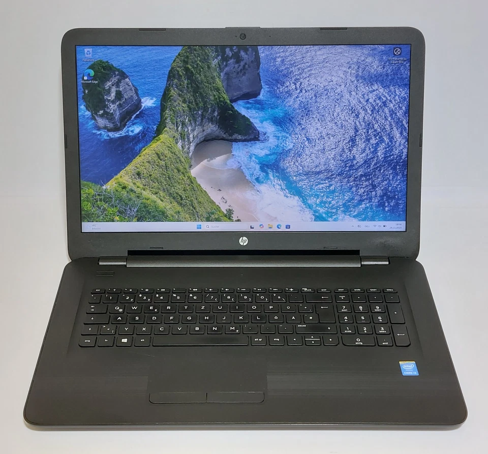 HP Notebook 17,3 Zoll Intel Core i3-5005U 12GB RAM 256GB SSD Win 11 - Bild 1 von 4
