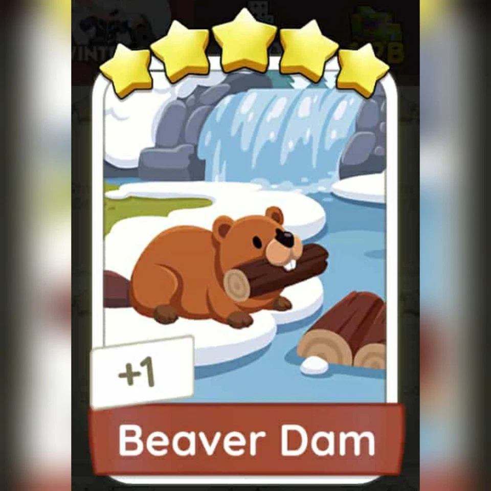 1 x Beaver Dam (⭐⭐⭐⭐⭐) Set - 20 - Mono_poly_ Go sticker (Fast sending) - Image 1 of 1