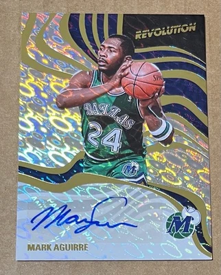 2024-25 Panini Revolution Signatures Mark Aguirre AUTO DALLAS MAVERICKS - Image 1 of 2