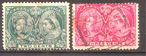 Canada   Sc# 52-53   Used    Cat Val $17     gtc22 - Picture 1 of 1