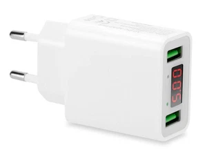 2-Port USB Netzteil 11W 5V 2.2A Ladeadapter Ladegerät mit LED - Bild 1 von 5