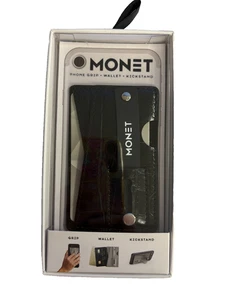 Monet Poignée Portefeuille Téléphone Blocage RFID, Fonctionne comme Béquille en Crocodile Noir - Photo 1 sur 1