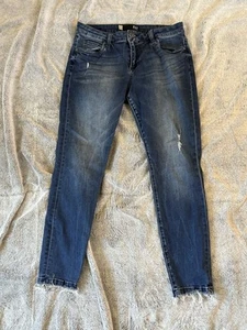 Kut from the Kloth Donna Ankle Skinny Damenjeans 8 ausgefranster Saum abgenutzt gebraucht, in einwandfreiem Zustand - Bild 1 von 7