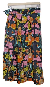 Anthropologie Corey Lynn Calter Kyla Paperbag Midirock Blumenmuster Gr. Medium M - Bild 1 von 12