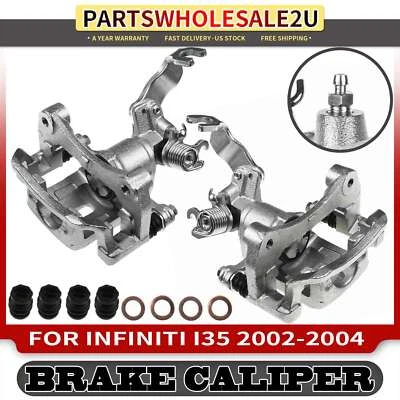 2x Rear LH & RH Brake Calipers with Bracket for Infiniti I30 I35 Nissan Maxima - Image 1 of 4