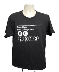2013 BC Brooklyn First College Year Adult Large Black TShirt - Picture 1 of 9