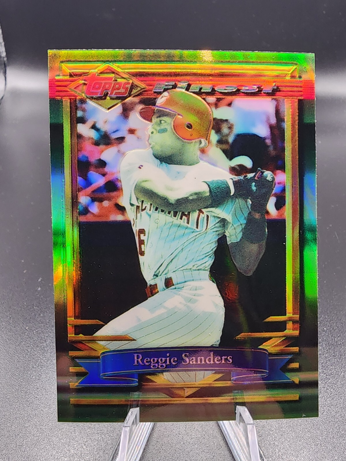 1994 Topps Finest #43 Reggie Sanders Refractor