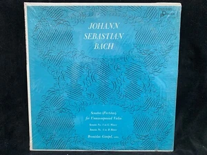 BRONISLAW GIMPEL violin - BACH Solo Sonata #1 & Partita #1 - DOVER LP in shrink - Picture 1 of 4