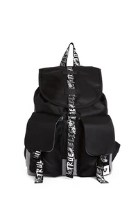 Designer Rare TRUE RELIGION Men's $195 Black Bagpack Sport Bag One Size - Picture 1 of 3