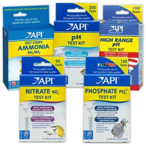 API Test Kits Ammonia Nitrate Nitrite pH KH GH Phosphate Freshwater Marine - Picture 1 of 15