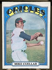 1972 O-Pee-Chee (OPC) #70 : Mike Cuellar : Baltimore Orioles : Very Good