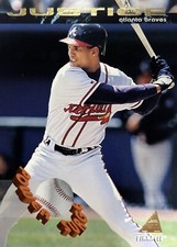 1994 Pinnacle Power Surge David Justice Atlanta Braves #PS1