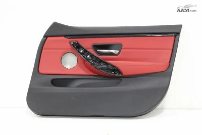 2015-2016 BMW 428i F36 GRAN COUPE FRONT RIGHT PASS SIDE DOOR PANEL TRIM RED OEM - Image 1 of 4