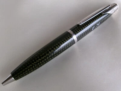 Caneta esferográfica Dunhill AD2000 carbono nome esculpido - Imagem 1 de 4