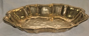Messingschale Obstschale Schale Messingschale oval Messing Bronze Punze ARIS ? - Bild 1 von 11