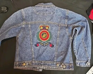 Vintage Beverly Hills Polo Club Womens Size Small Denim Blue Jacket Retro - Picture 1 of 8