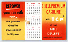 Shell X-100 Motor Oil Advertisement Ink Blotter C1954