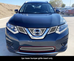Fits 2014-2016 Nissan Rouge Bumper Chrome Mesh grille insert - Picture 1 of 4