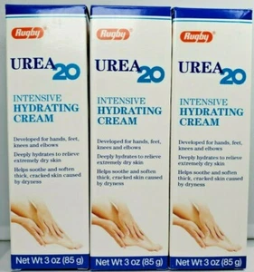 Rugby UREA 20 Intensive Hydrating Cream 3 oz - 3 Pack - Picture 1 of 3