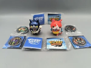 YO-KAI Watch Yokai Lot Of 2 Anime Figures EUC & 12 Factory Sealed Medals / Coins - Picture 1 of 6